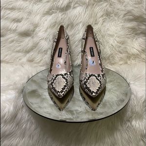 Snake skin print Nine West Pumps